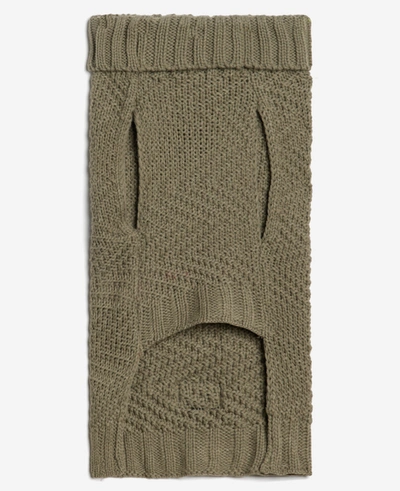 Shop Kenneth Cole Cable Knit Dog Sweater In Tan