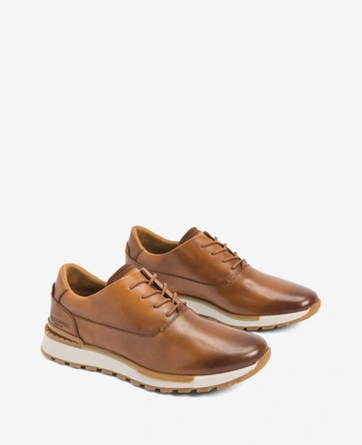 Shop Kenneth Cole Kev Leather Lace-up With Techni-cole In Cognac