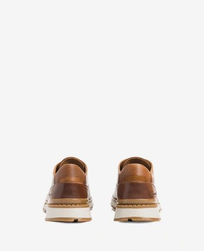 Shop Kenneth Cole Kev Leather Lace-up With Techni-cole In Cognac
