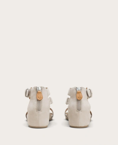 Gentle Souls Gwen Leather Wedge Sandal In Mushroom Nubuck