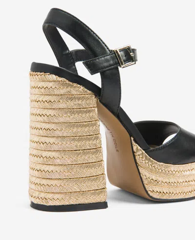 Shop Kenneth Cole Dolly Ankle Strap Platform Heeled Sandal In Black
