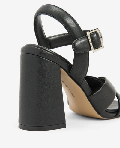 Shop Kenneth Cole Lessia Ankle Strap Heeled Sandal In Black