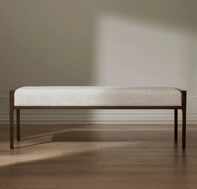 Boll & Branch Organic The Upholstered Tufted Bench