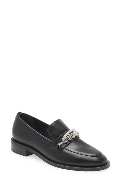 Shop Stuart Weitzman Pearldrop Loafer In Black