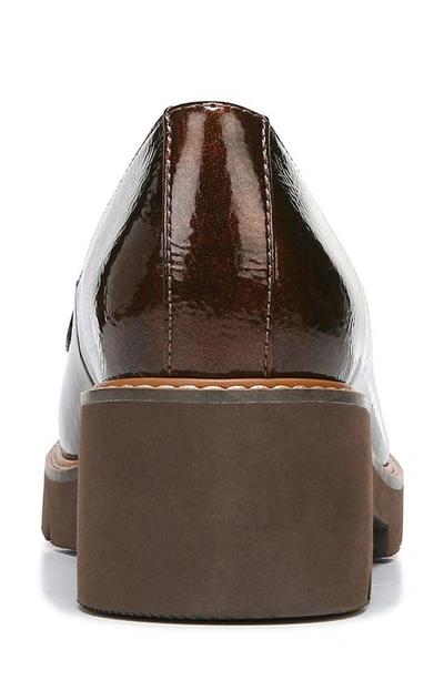 Shop Naturalizer Cabaret Platform Lug Sole Loafer In Cinnamon Patent Synthetic