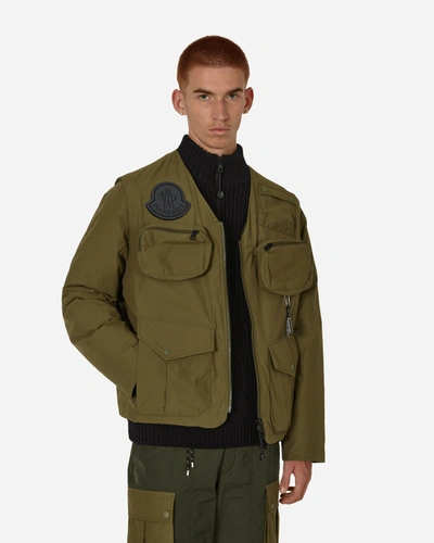 Shop Moncler Genius Pharrell Williams Maple Down Jacket In Green