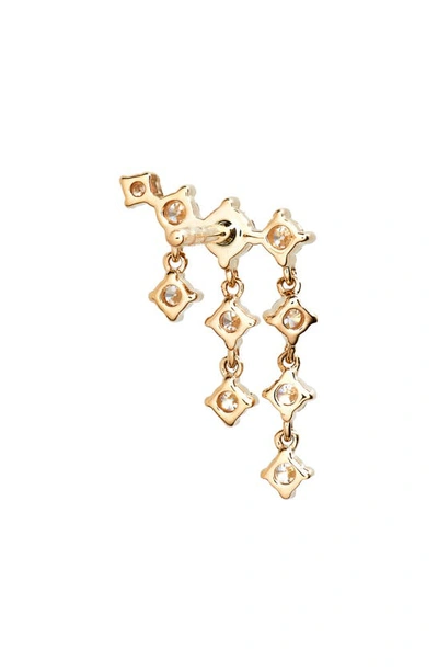 Shop Ef Collection Diamond Fringe Stud Earrings In Yellow Gold