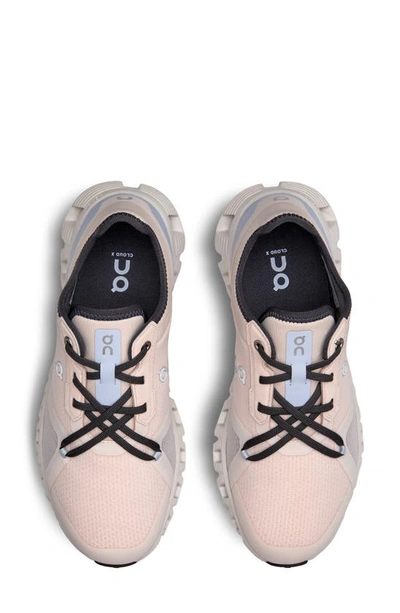 On Cloud X 3 Running Shoe In Shell/ Heather