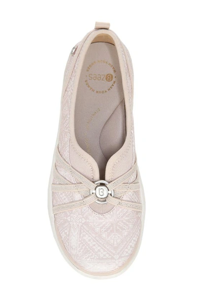 Bzees Niche Slip-on Shoe In Beige Batik Print