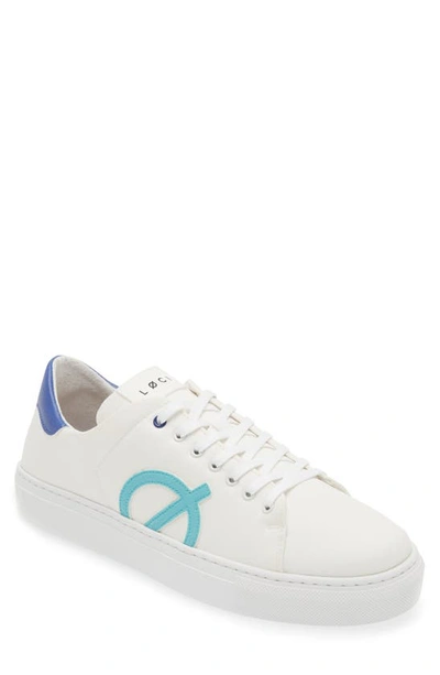 Shop Loci Origin Sneaker In White/ Blue/ Turquoise