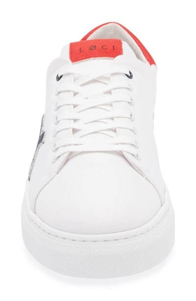 Shop Loci Origin Sneaker In White/ Red/ Navy
