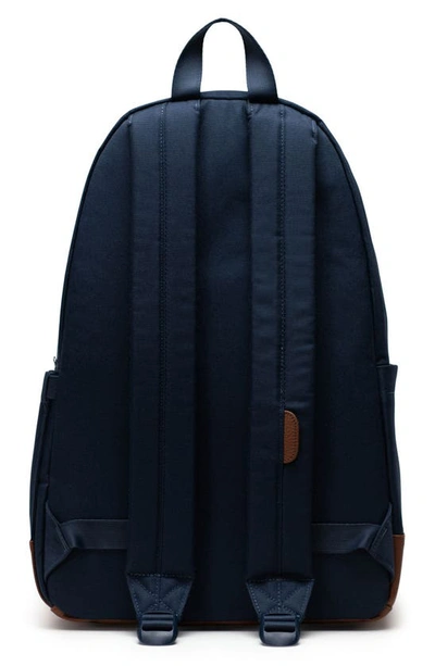 Shop Herschel Supply Co Heritage Backpack In Navy/ Tan