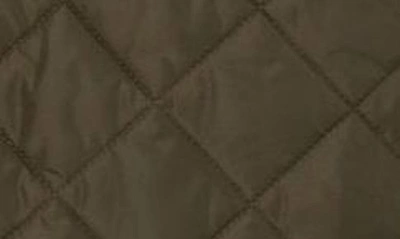 Burberry Cropped Quilted Nylon Jacket In Dark Military Khaki