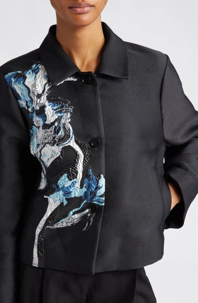 Shop Stine Goya Kiana Embroidered Jacket In Icy Flower