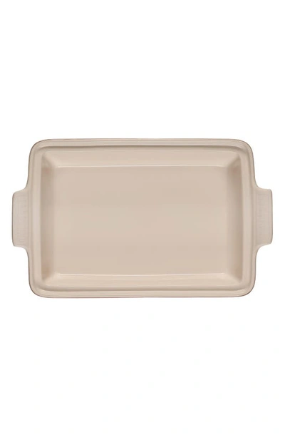 Shop Le Creuset 4-quart Rectangular Stoneware Casserole With Lid In Rhone