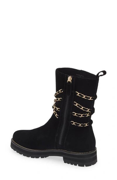 Shop Cecelia New York Misunderstood Chain Boot In Black Suede