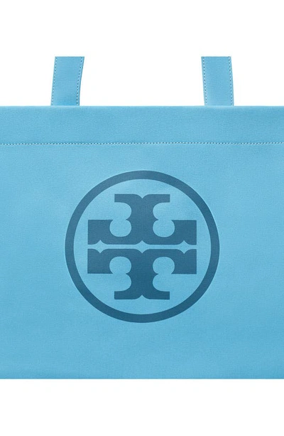 Tory Burch Ella Colorblock Canvas Tote In Sky Blue Multicolor
