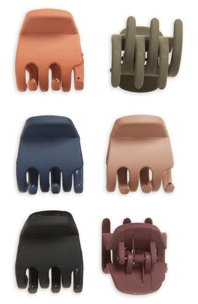 Shop Tasha Assorted 6-pack Resin Jaw Hair Clips In Tort