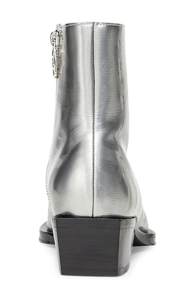 Shop Fendi Stivaletto Ankle Boot In F01hz-dark Silver