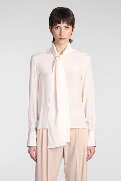 Shop Stella Mccartney Shirt In Beige Silk In Naturale
