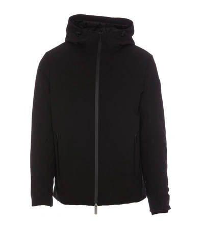 Shop Woolrich Pacific Soft Shell Down Jacket In Nero