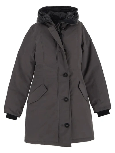Shop Canada Goose Rossclair Parka Jacket In Grey