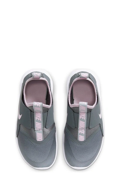 Shop Nike Flex Runner Slip-on Running Shoe In Smoke Grey/ Pink Foam