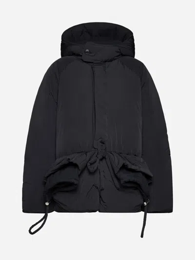 Shop Jacquemus La Doudoune Capullo Nylon Puffer Jacket In Black