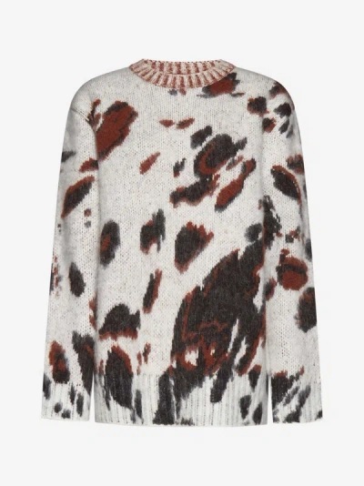 Shop Stella Mccartney Horse Jacquard Alpaca-blend Sweater In Multicolor