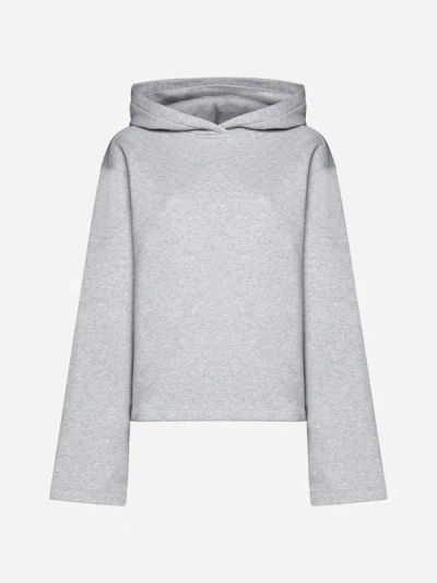 Shop Filippa K Cotton Hoodie In Grey