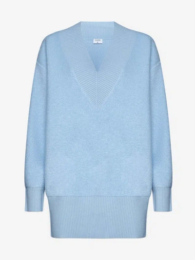 Shop Filippa K Boucle Wool Sweater In Light Blue