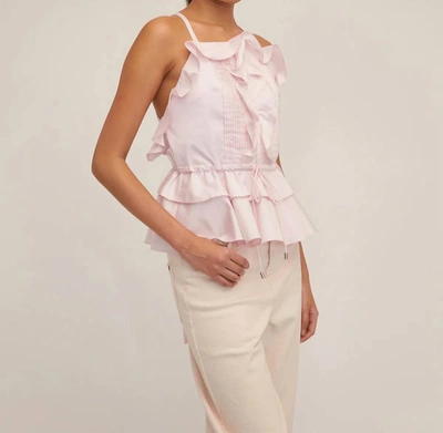 Shop Marissa Webb Bex Ruffle Apron Top In Soft Pink