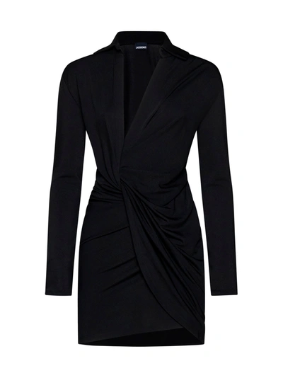 Shop Jacquemus Dress In Black