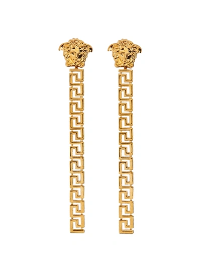 Shop Versace Earrings Pendants The Greek Jellyfish In Oro