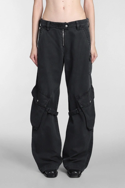Shop Acne Studios Pants In Black Cotton