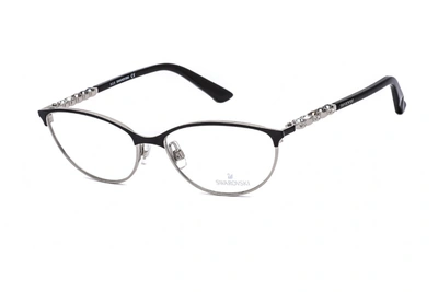 Shop Swarovski Sk5139 001 Oval Eyeglasses 55 Mm In Multi