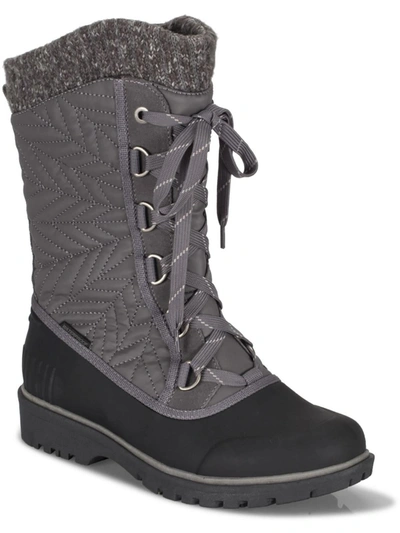 Shop Baretraps Womens Faux Leather Zipper Winter & Snow Boots In Multi