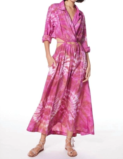 Shop Young Fabulous & Broke Derby Dress In Orchid Spin Wash In Multi