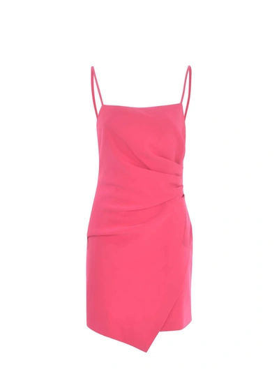 Shop Pinko Almira Crepe Dress In Pink