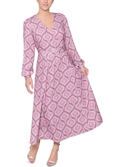 Shop Rachel Rachel Roy Womens Surplice Long Maxi Dress In Multi