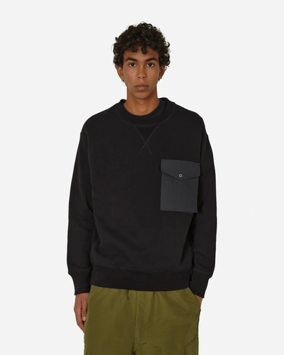 Shop Comme Des Garçons Homme Deux Pocket Crewneck Sweatshirt In Black