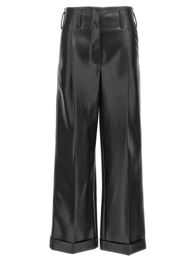 Shop Philosophy Eco Leather Pants Black