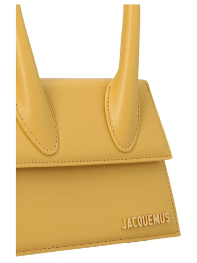 Shop Jacquemus Le Chiquito Moyen Hand Bags Yellow