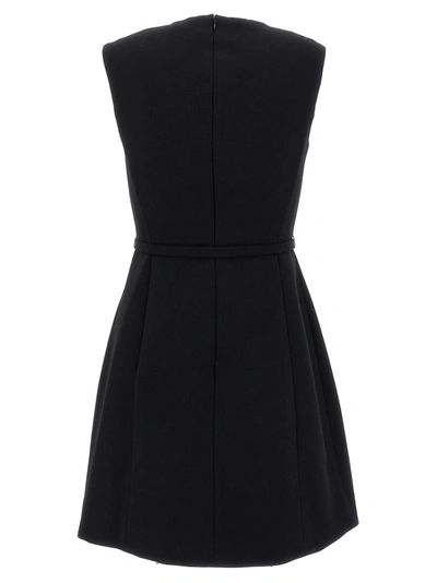 Shop Theory Sculpted Dresses In Black