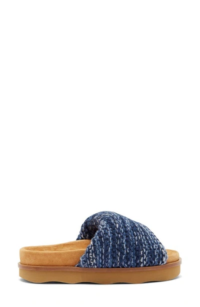Shop Chloé Wavy Slide Sandal In Multicolor Blue 1