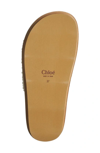 Shop Chloé Wavy Slide Sandal In White