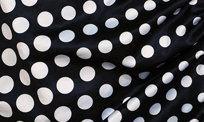 Joe-ella Kids' Polka Dot Satin Dress In Black