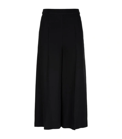 Shop Valentino Cropped Wide Leg Trousers