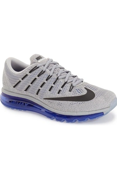Nike 'air Max 2016' Running Shoe (men) In Grey/ Black/ Racer Blue/ Sail