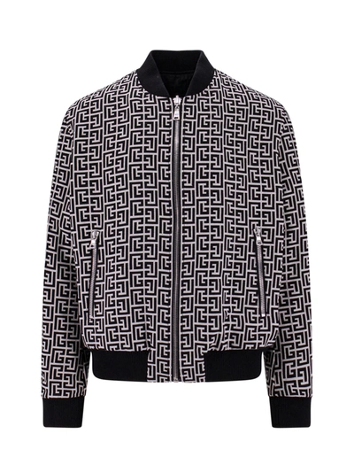 Balmain Jacket In Black/white